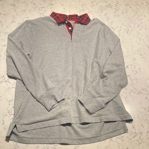 J.Crew men’s large tartan plaid accent shirt